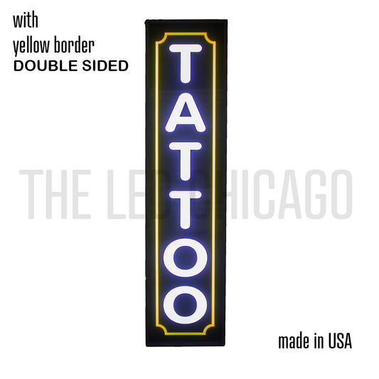 Tattoo Double-sided  with yellow border